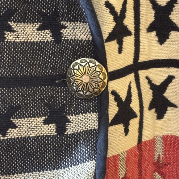 Vintage Bedford Fair Americana Flag Tapestry Blazer - Picture 7 of 10